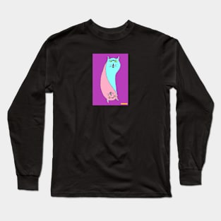 Tail Cats Pink & Blue. Long Sleeve T-Shirt